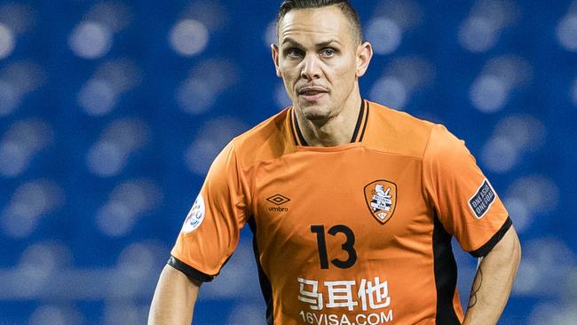 Former Brisbane Roar defender Jade North. (Photo by Power Sport Images/Getty Images)