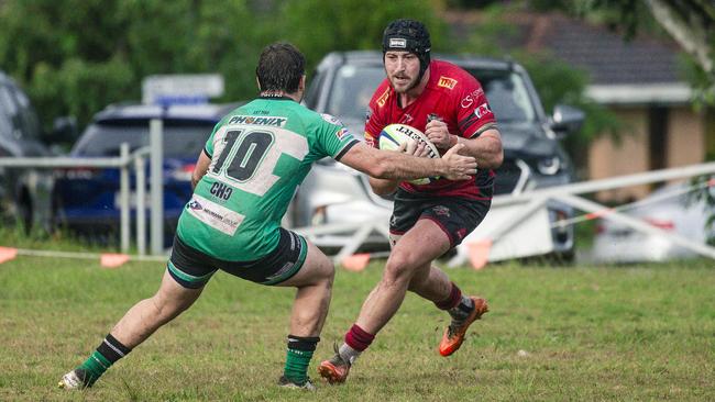 Griffith Uni Colleges Knights and Palm Beach Currumbin Alleygators at Heeb Street, Ashmore. Picture; Glenn Campbell