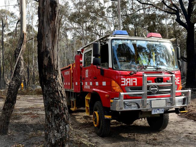 Lancefield Fires. Ralton Phillips on his Lancefield property. generic fire, bush fire, CFA, file pic, fire truckPICTURE: ZOE PHILLIPS