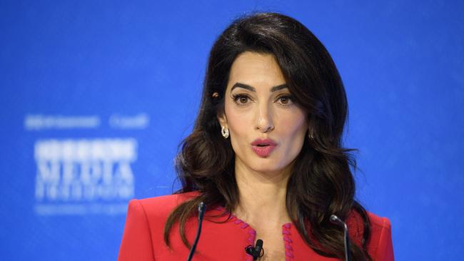 Amal Clooney reportedly advised Karim Khan about this latest ICC move. Picture: Getty