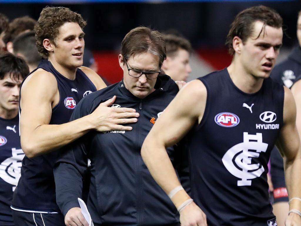 David Teague never stood a chance. (Photo by Michael Willson/AFL Photos via Getty Images)