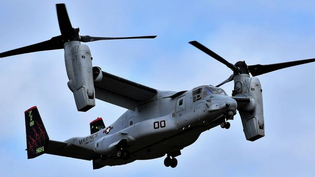 A V-22 Osprey. Picture: Cameron Bates