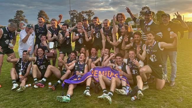 Echuca won their third straight premiership in seniors on Sunday. Picture: Goulburn Valley Football League.