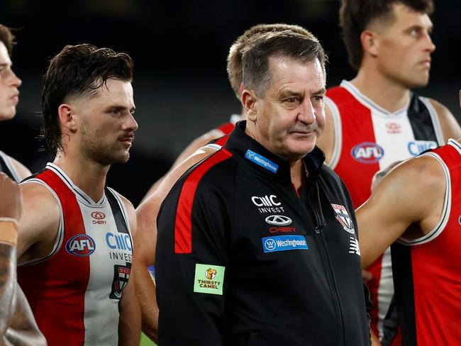 Ross Lyon’s Saints couldn’t repeat their 2023 success. Picture: Michael Willson/AFL Photos via Getty Images