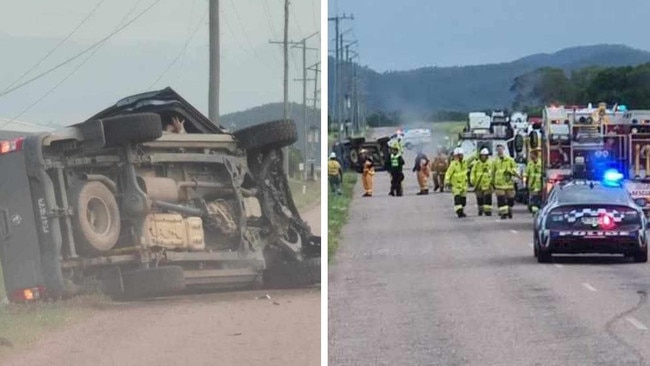 Man escapes horror crash, flip into power lines