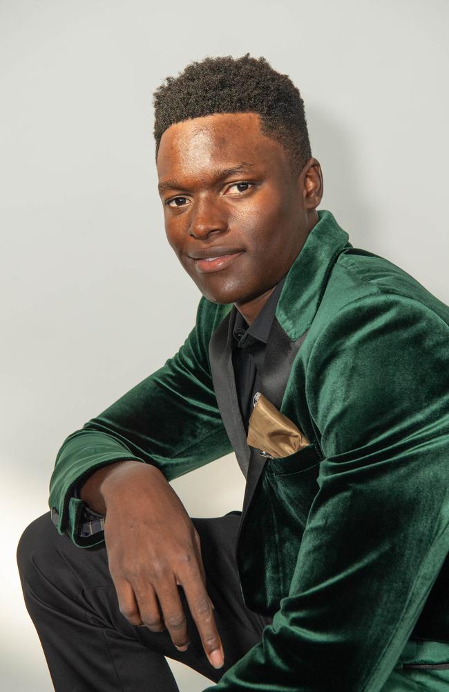 Emmanuel Ogo-okonkwo at the Year 12 School formals of Darwin High School at Darwin Convention Centre, Darwin. Picture: Pema Tamang Pakhrin.