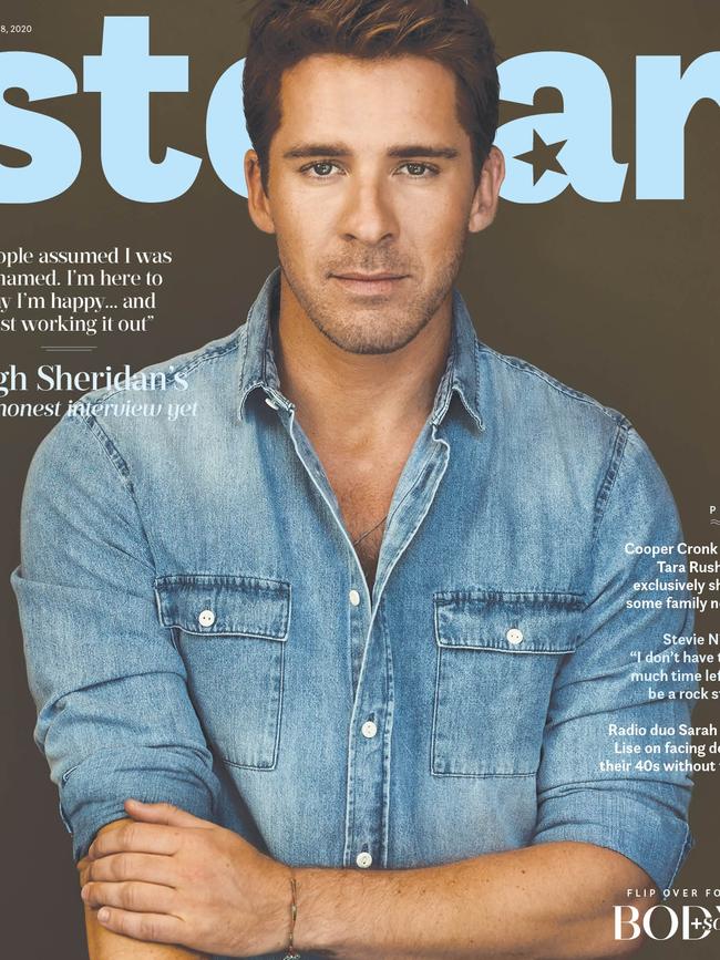 The cover of Stellar magazine featuring Hugh Sheridan.