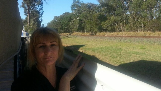 Logan resident Leisa Dobson, whose back yard fronts the existing line which could be later used for coal trains.