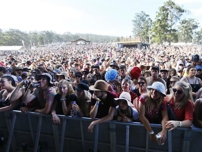 Thousands of music fans have been left in the lurch by the cancellation of the Falls Festival at Marion Bay, New Years Eve. Picture: MATT THOMPSON