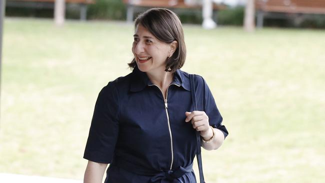 Former NSW Premier Gladys Berejiklian at a special event for Gisele Kapterian, a Liberal preselection candidate for Bradfield, on Sunday. Picture: Richard Dobson