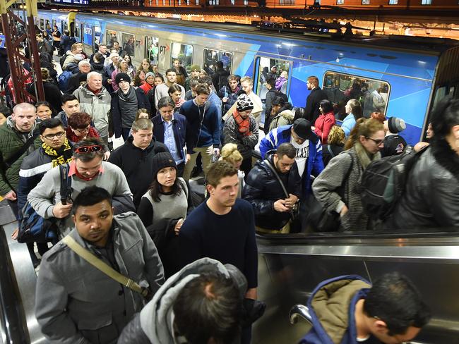 Train travel is reaching capacity on many lines. Picture: Rob Leeson.