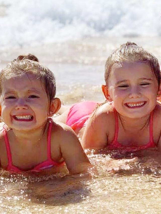 Laianah and Aaliyah Baxter who were killed in a car fire at Camp Hill. Picture: Faceook