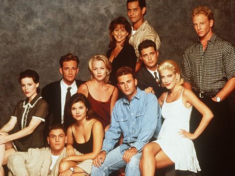 The cast of Beverly Hills 90210. Picture: Supplied