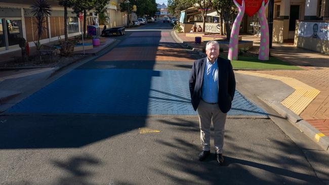 John Walker, Lismore Council general manger in the empty CBD. Picture: Danielle Smith Picture: Danielle Smith