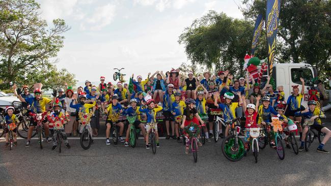 Satellite City BMX Club as thousands of Territorians braved the tropical heat for A Very Darwin Christmas Pageant. Picture: Pema Tamang Pakhrin