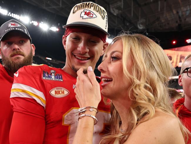 Patrick and Brittany Mahomes have just welcomed their third child. Picture: Jamie Squire/Getty Images