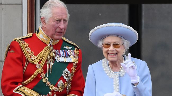 Queen Elizabeth II was all smiles during Trooping the Colour on June 2, 2022. Picture: Daniel Leal/AFP