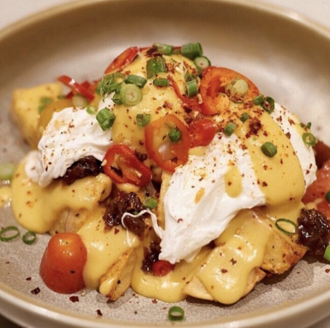 Billykart's all-day brunch menu features their yummy loaded poached eggs. Picture: Billykart