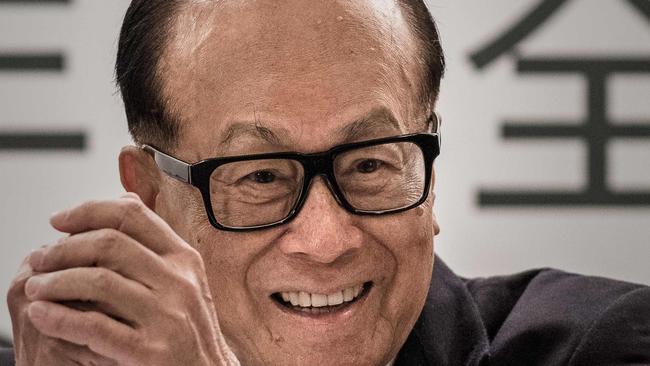 Hong Kong tycoon Li Ka-shing. Picture: AFP PHOTO / PHILIPPE LOPEZ