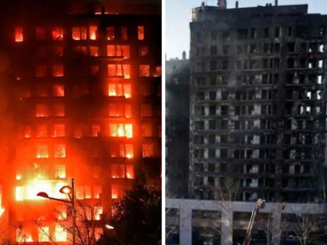 At least 10 killed after fire guts Spanish apartment block