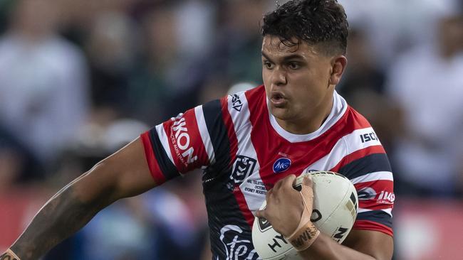 Latrell Mitchell will be expected back at training for the Roosters early next month. Picture: AAP