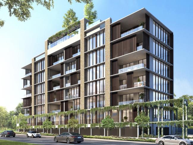 Toowoomba's FKG Group has lodged plans to build a new seven-storey apartment tower along Kitchener Street, overlooking Mothers Memorial. Designs by Feather and Lawry.