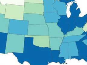 Coronavirus cases in the United States are increasing. Picture: Supplied