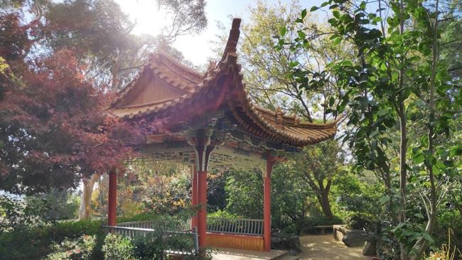 The Chinese Pavilion is hidden amongst the greenery at the Wagga Botanical gardens. Picture: Facebook