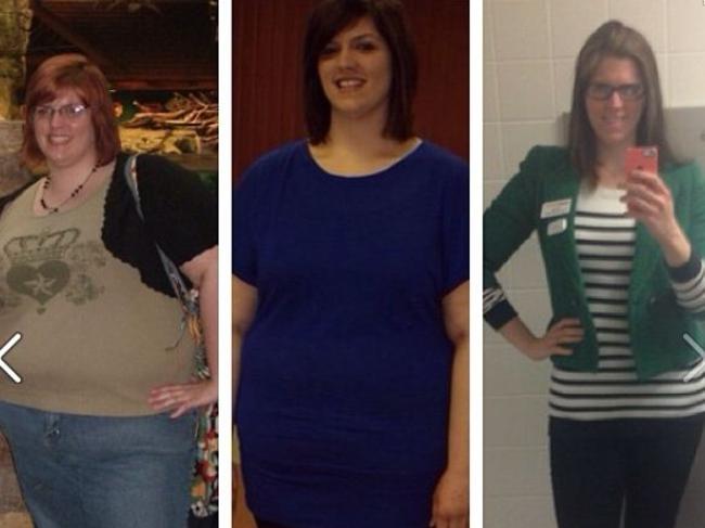 Four-year journey ... Brooke says she has battled for four years to get her weight to a point where she is happy.