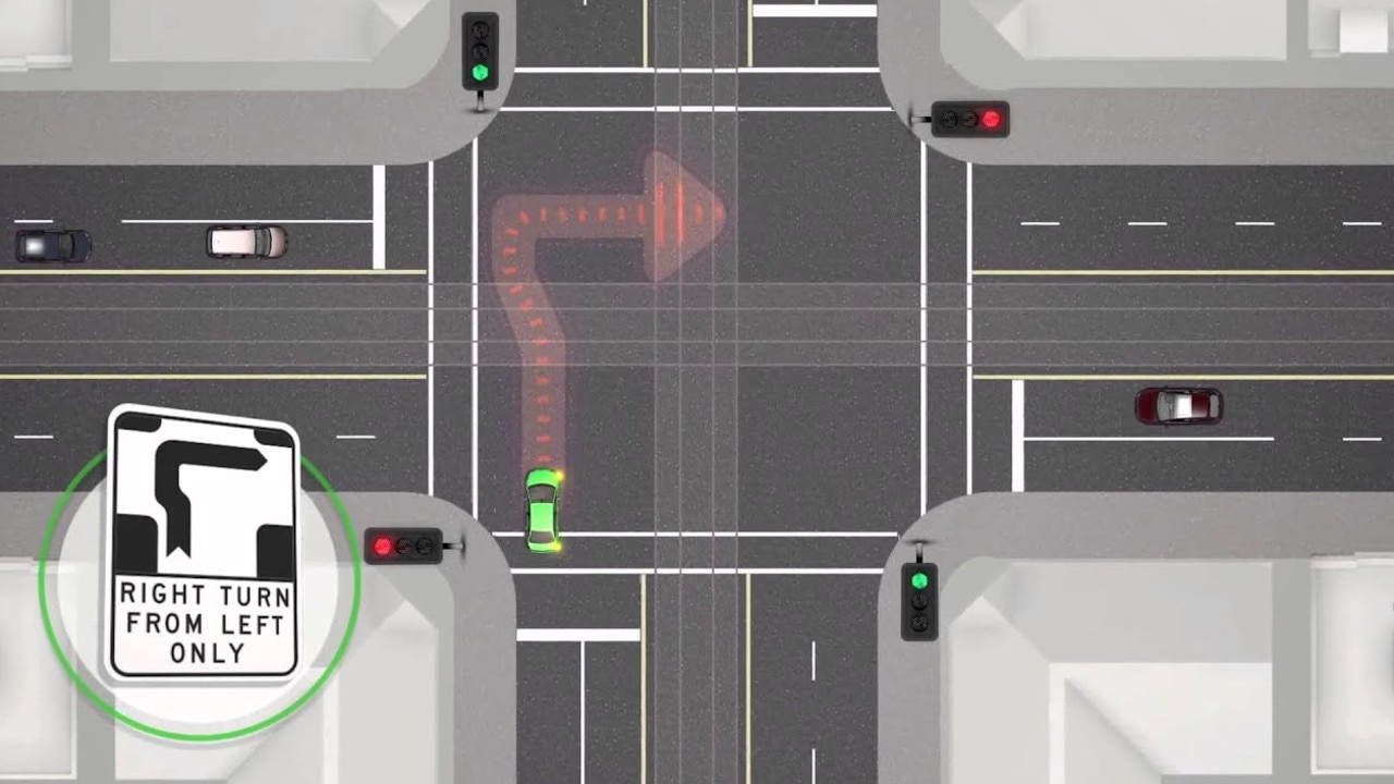 This is how a hook turn is performed. Picture: Vic Roads