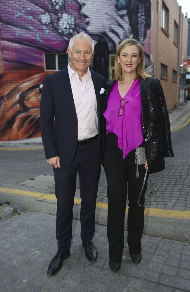 John Warn &amp; Cr Brooke Patterson at Big City Lights. Picture: Supplied