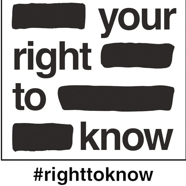 Australia’s Your Right To Know campaign logo.