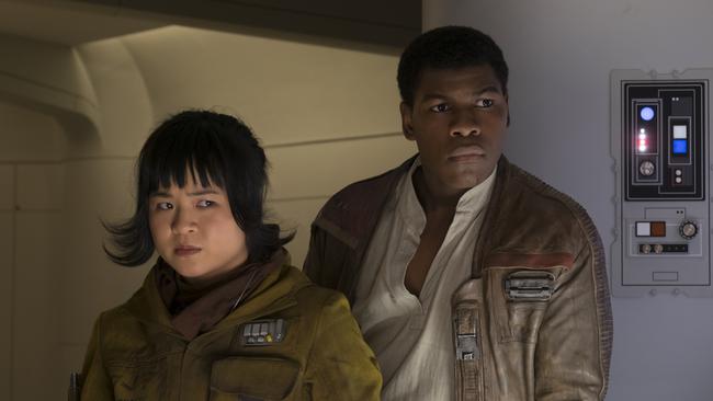 Kelly Marie Tran (left) quit social media after suffering months of abuse over her appearance in The Last Jedi.