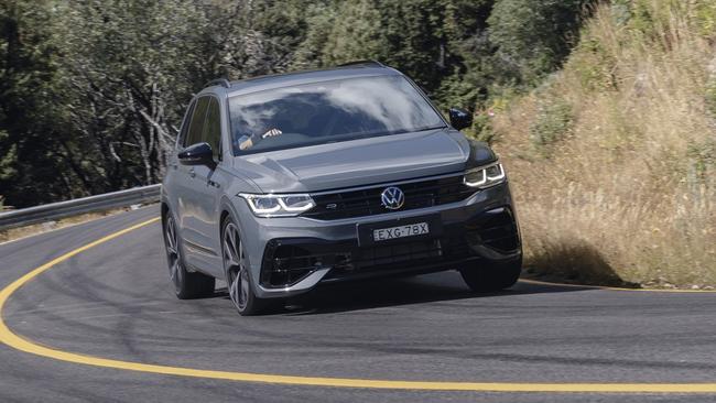 Smart torque vectoring tech helps the Tiguan R hug corners.