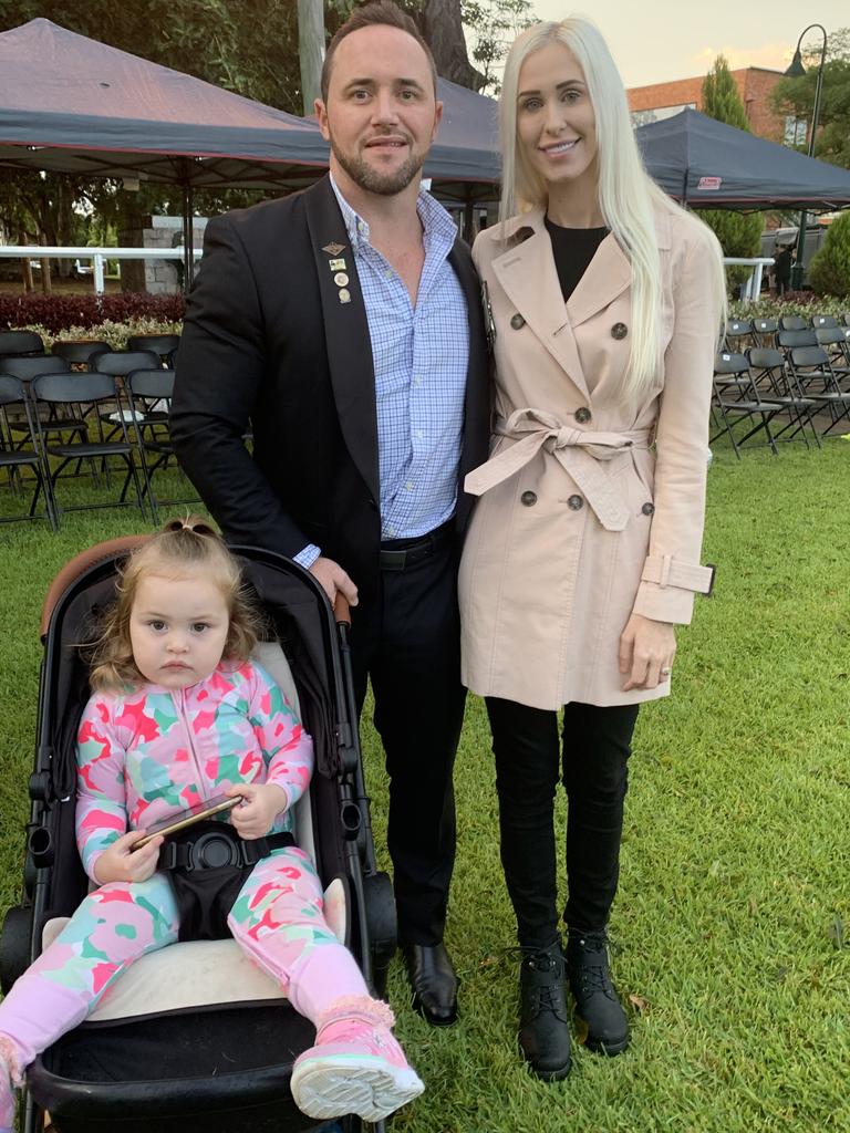 Veteran Wade High attended the service with his wife Natalie and daughter Atlanta, and said it was good to see so many people in the city centre.