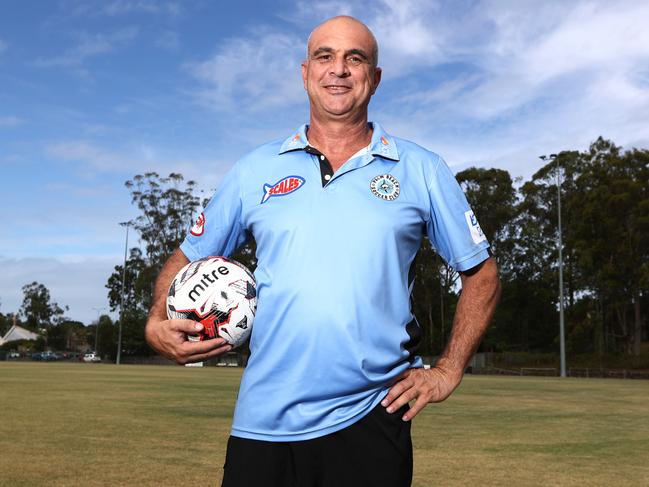 Palm Beach Premier Loeague coach Brett Budwee. Picture: Jason O'Brien