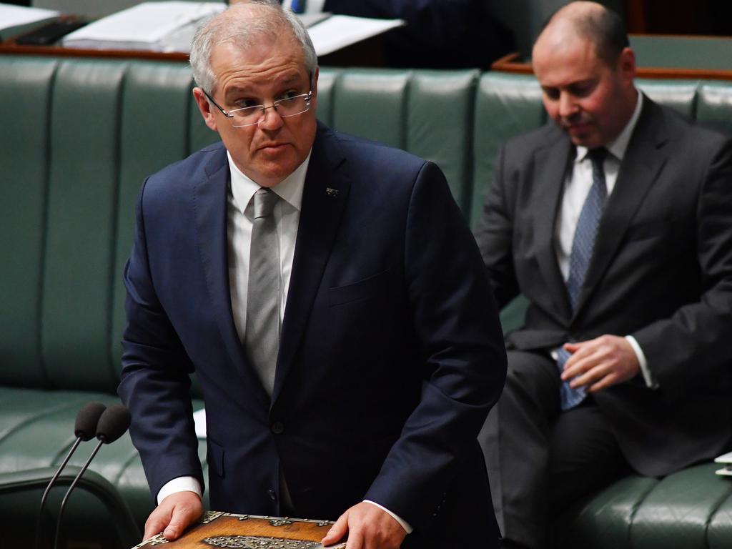 Scott Morrison during Question Time in Federal Parliament. Picture: Sam Mooy/Getty