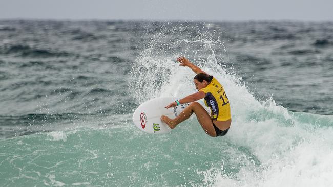 Tyler Wright, AUS, in action in round 1 of the Roxy Pro at Snapper. Picture: Jerad Williams