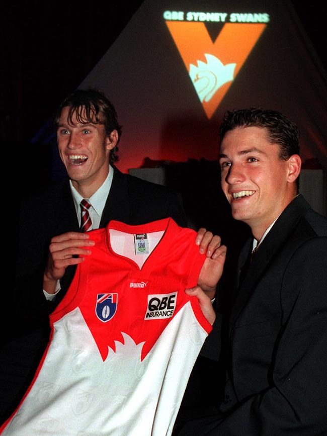 And with fellow Swans draftee, and still close friend, Ryan Fitzgerald.