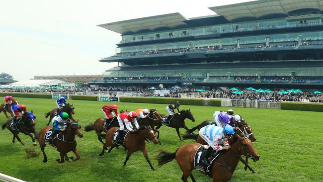 Forbidden Love wins at Randwick on The Everest day. Photo: Mark Evans/Getty Images