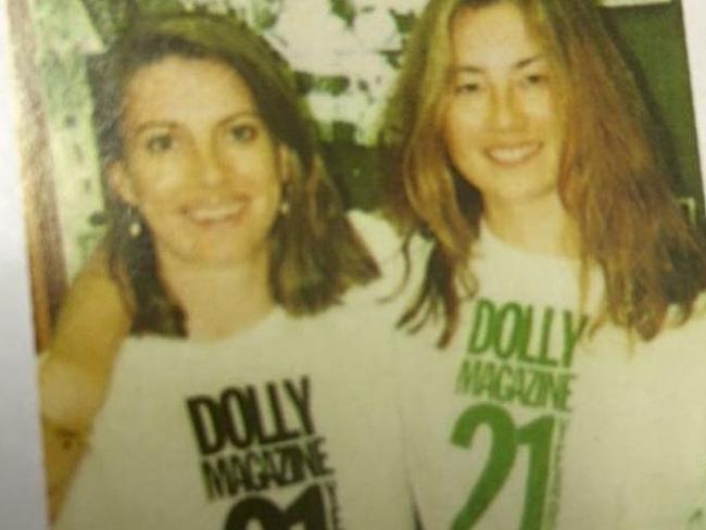 Marina Go (right) celebrating Dolly’s 21st birthday with deputy editor Suellen Topfer. Picture: Marina Go