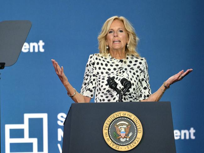 Jill Biden’s ex-husband says the First Lady has “always been very driven”. Picture: AFP