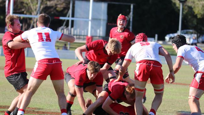 Angus Munn was Gregory Terrace's best. Munn is third in from the left.