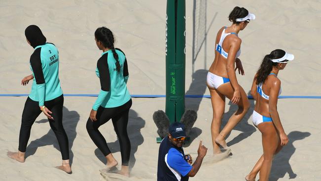 Olympic uniforms: Why do beach volleyball players wear bikinis? - Chicago  Sun-Times