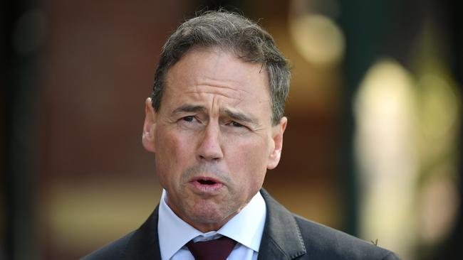 Health minister Greg Hunt. Picture: James Ross/AAP