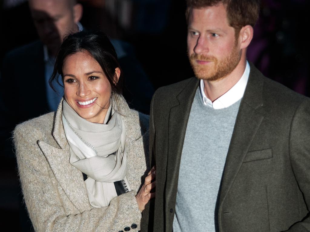 Prince Harry and Meghan Markle visit Reprezent 107.3FM on January 9, 2018 in London, England. The Reprezent training programme was established in Peckham in 2008, in response to the alarming rise in knife crime, to help young people develop and socialise through radio. Picture: Getty Images