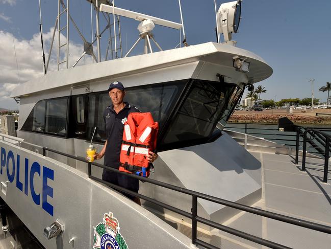 Water Police Sergeant Matthew Pegg urges boaties to ensure they have the correct safety equipment and know how to use it. Picture: Evan Morgan