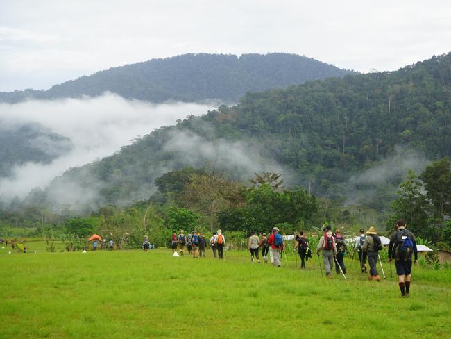 Porters and hikers on the Kokoda trail. Source: Supplied/Kokoda Treks