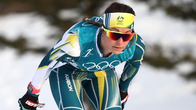 Jessica Yeaton is in action for Australia today in cross-country skiing. Photo: Getty Images