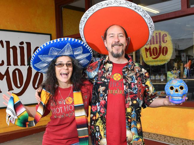 Owners Morgan Britt and Joel Adams at Chile Mojo they are finalists in the Eastside Business Awards Wednesday ,March 28th,2018.(Image AAP/Mark Brake)